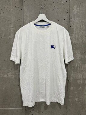Burberry Men’s White Cotton T-Shirt Size L